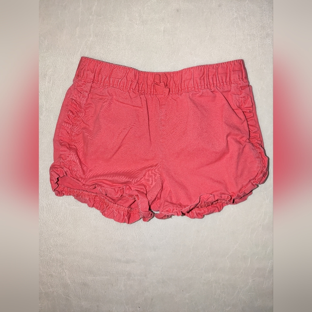 Carter's Girls Pink 4t Shorts Ruffled Hem Summertime